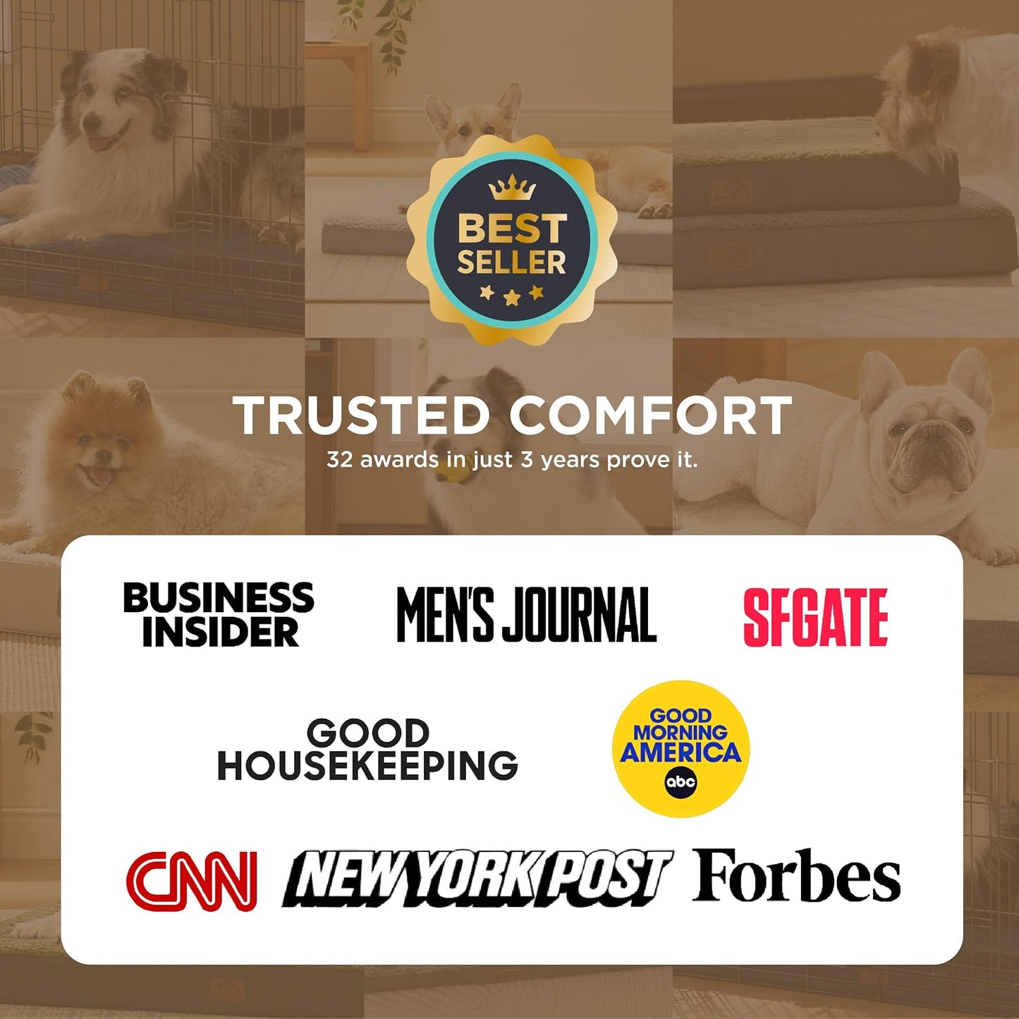 Bedsure XL Dog Beds Large Sized Dog -Comfy Flat Extra Large Pet Beds with Removable Washable Cover, Orthopedic Egg Crate Foam Mat, Suitable for Pet up to 100 Lbs