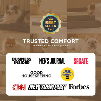 Bedsure XL Dog Beds Large Sized Dog -Comfy Flat Extra Large Pet Beds with Removable Washable Cover, Orthopedic Egg Crate Foam Mat, Suitable for Pet up to 100 Lbs