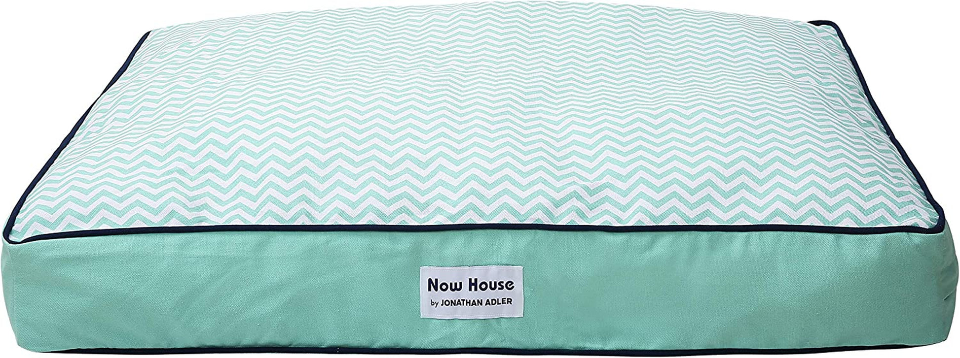 Jonathan Adler Now House for Pets Teal Chevron Cushion Dog Bed, Large: Machine Washable Dog Bed for Large Dogs by Jonathan Adler